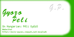 gyozo peli business card